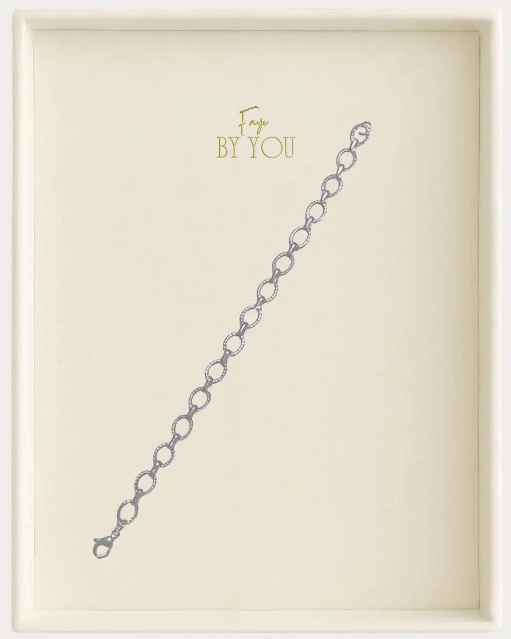 Silver Medium Oval Link Chain Bracelet
