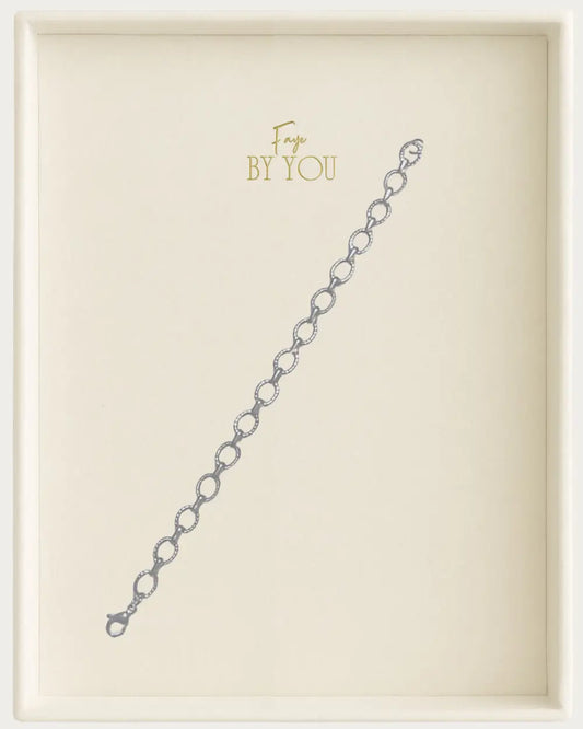 Silver Medium Oval Link Chain Bracelet
