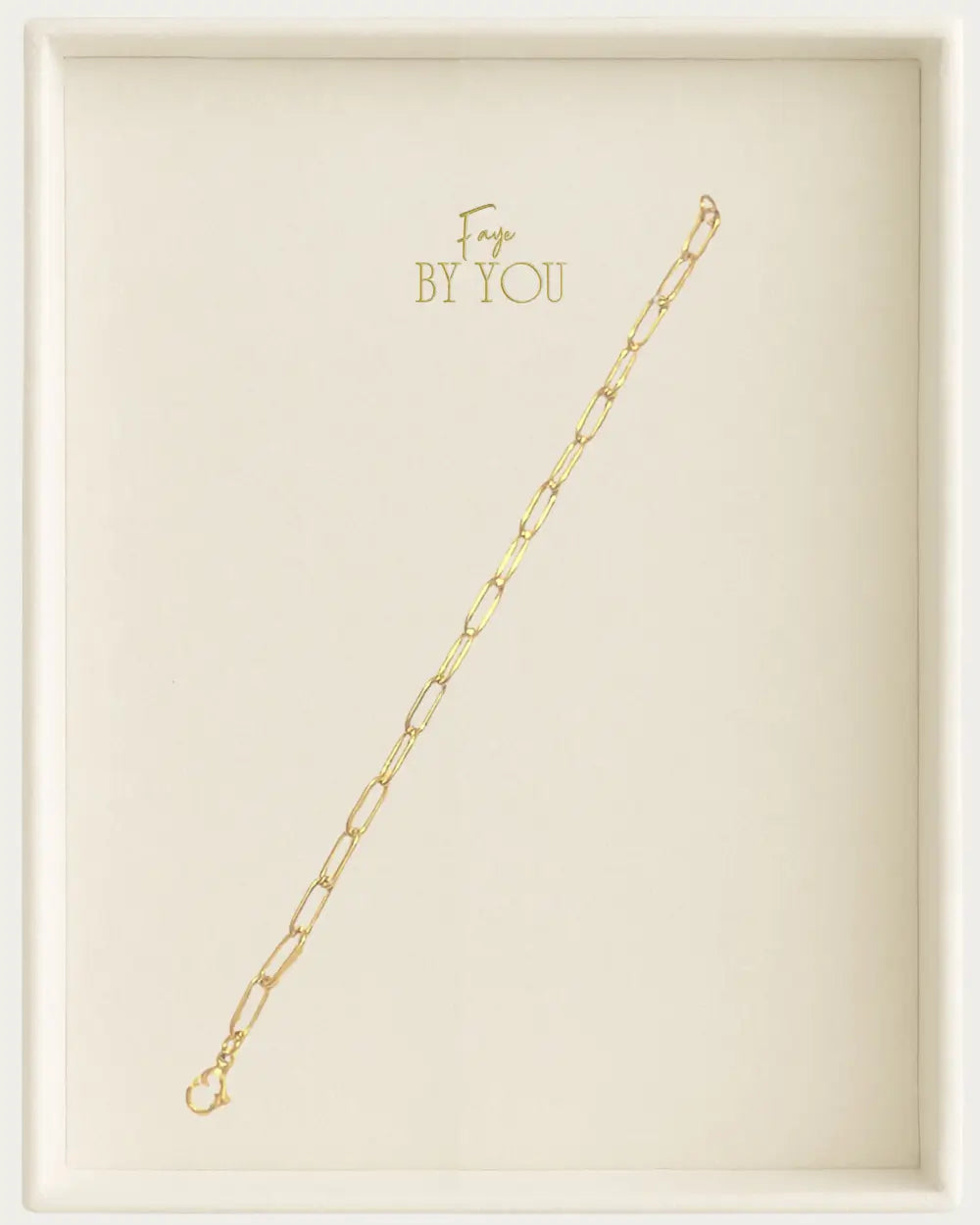 Gold Paperclip Chain Bracelet
