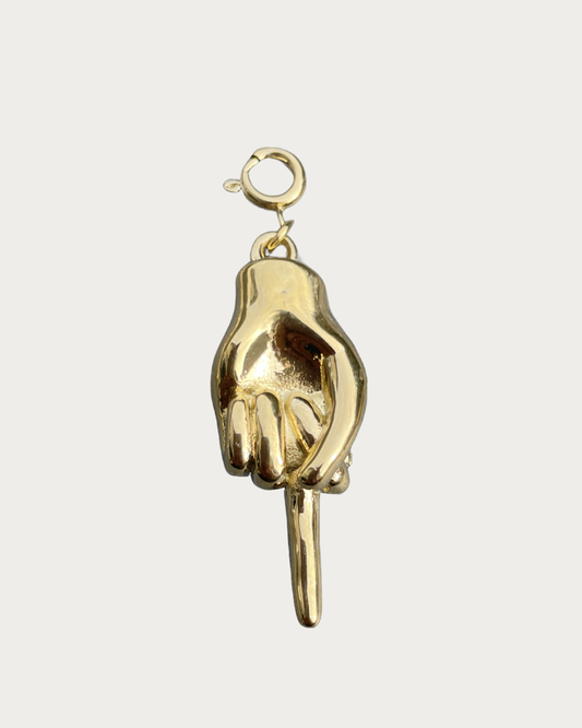 Gold Finger Charm