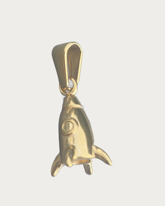 Gold Rocket Charm