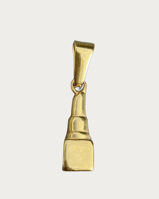 Gold Lipstick Charm