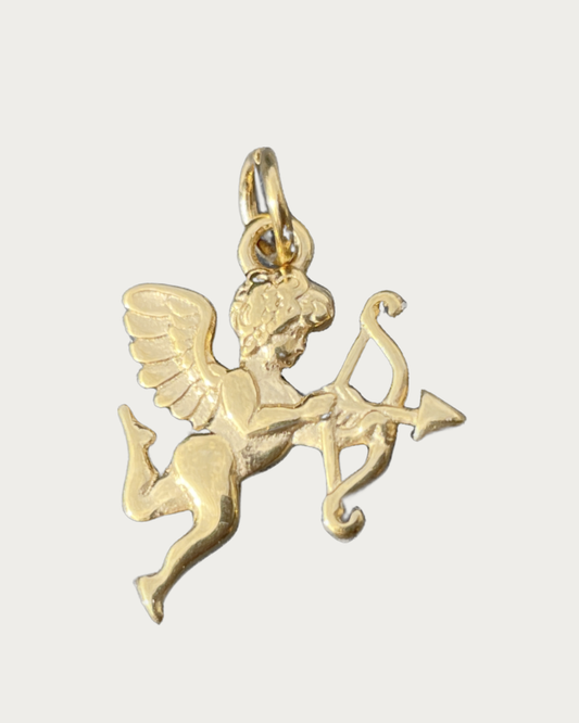 Gold Cupid Charm