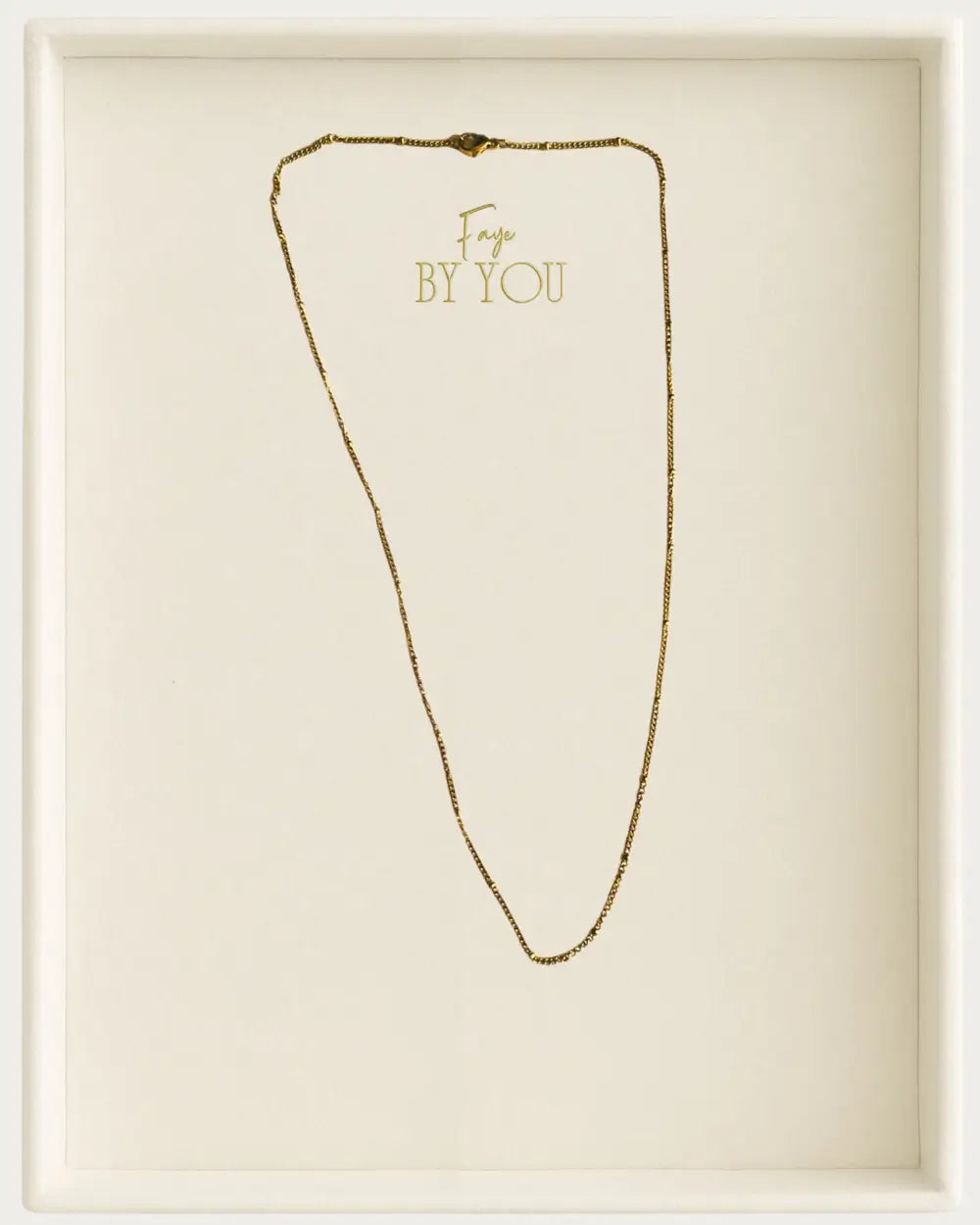 Gold Delicate Link Ball Chain